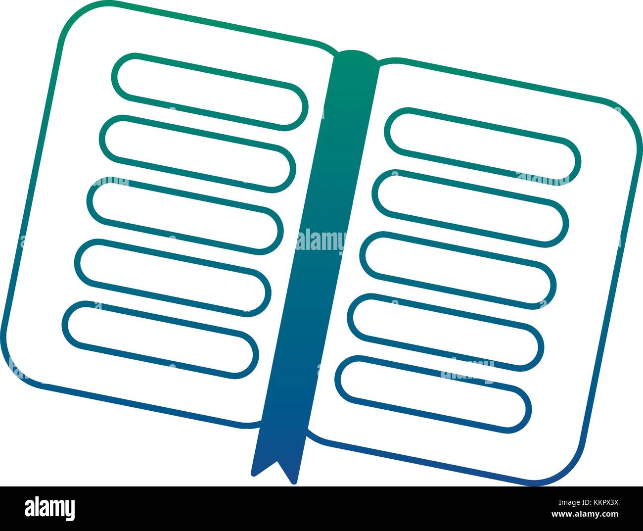open book school with bookmark literature Stock Vector Image & Art - Alamy