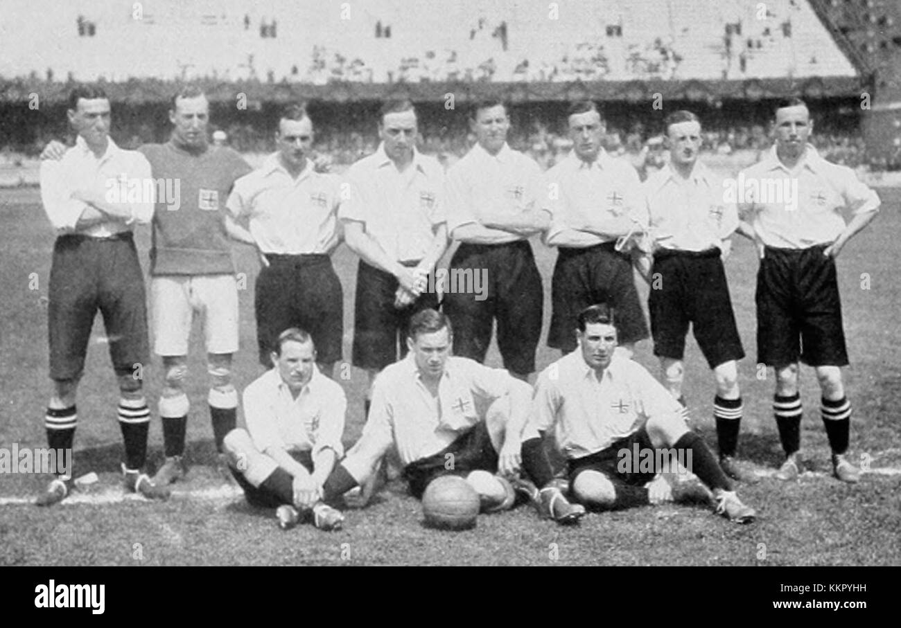 Football at the 1912 Summer Olympics UK squad Stock Photo Alamy
