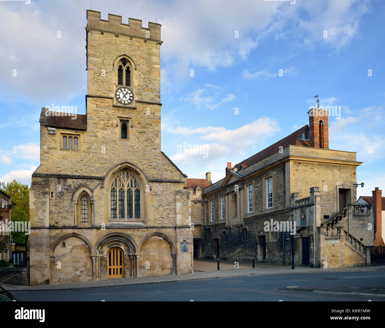 St Nicolas’ Church & Guild Hall, Bridge Street, Abingdon Stock Photo
