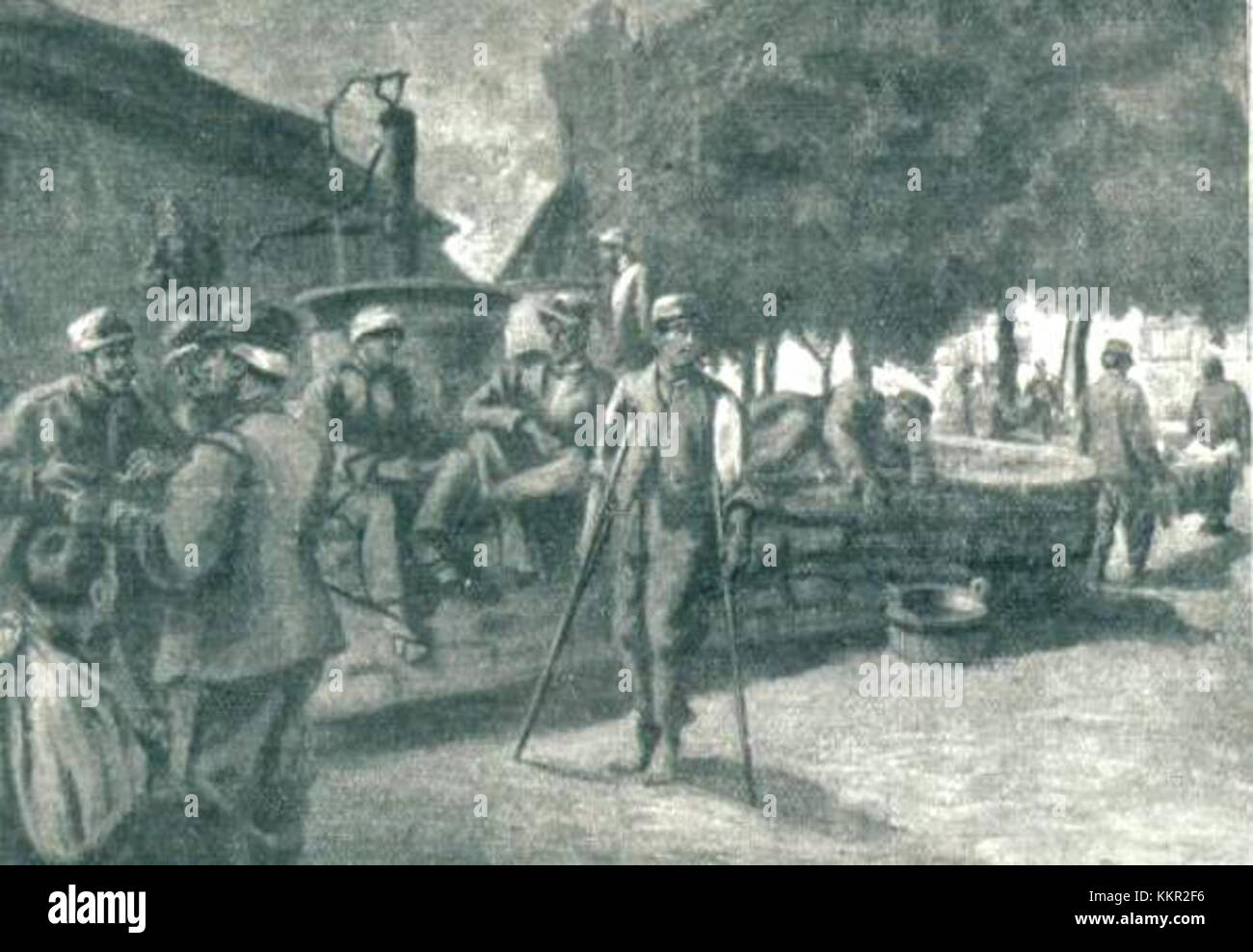 Italian prisoners captured during hi-res stock photography and images