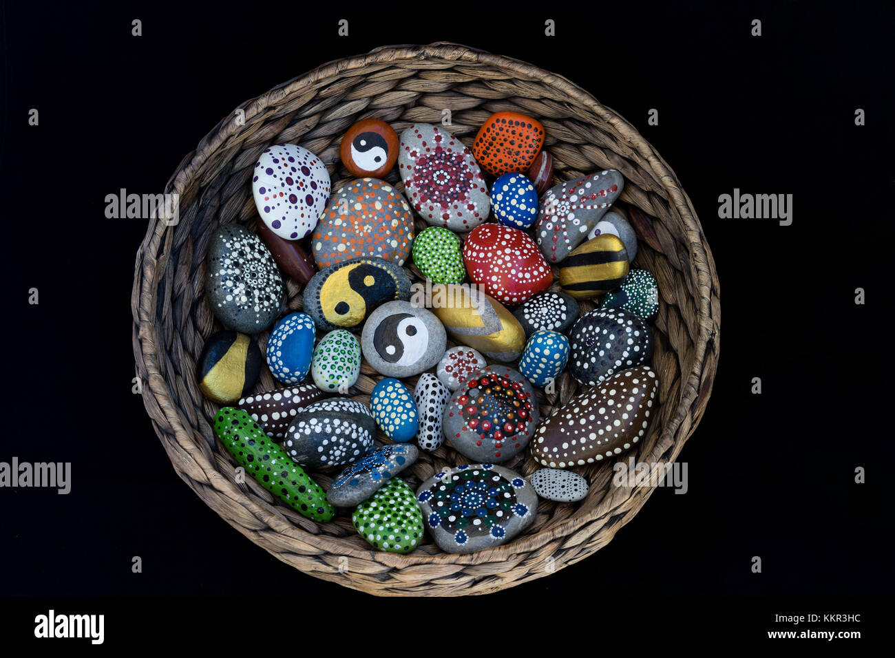 Basket Of Stones High Resolution Stock Photography and Images Alamy