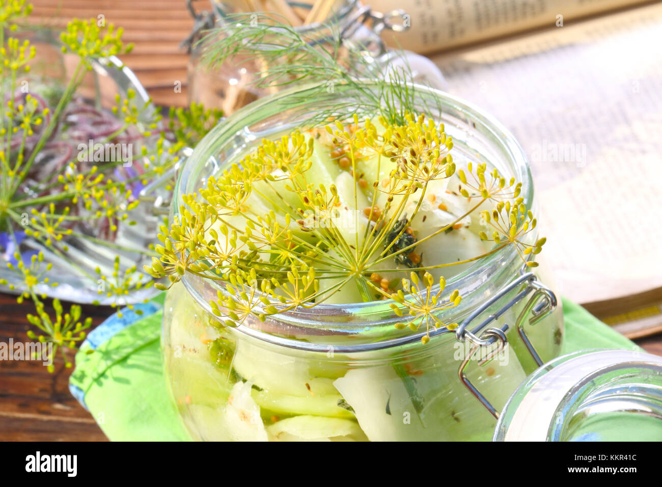Dill gherkins recipe Stock Photo Alamy