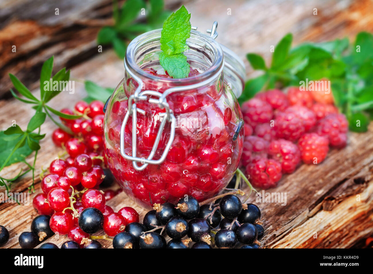 Cooking fresh berries Stock Photo Alamy