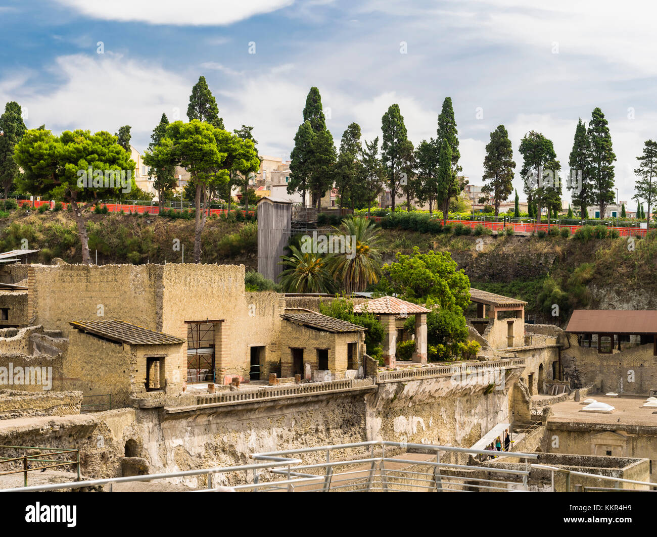 Archaeological excavation in Herculaneum Stock Photo