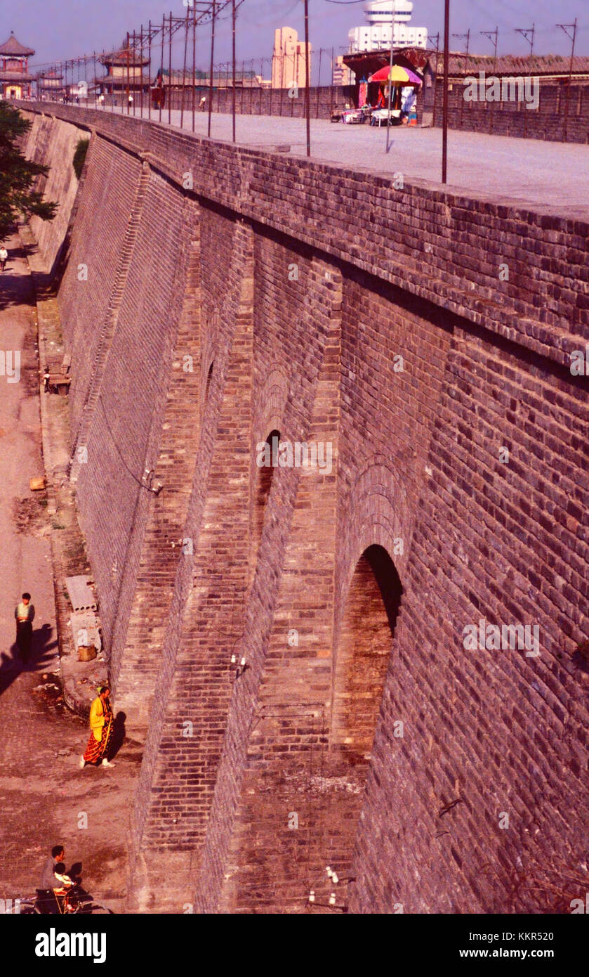 Ming dynasty walls,Xi'an,China Stock Photo Alamy