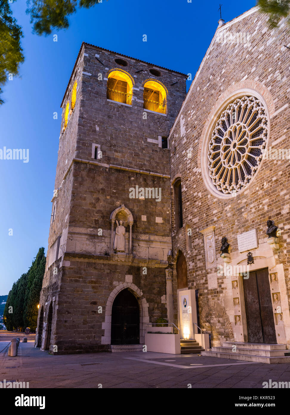 Cattedrale di San Giusto Martire in Trieste Stock Photo