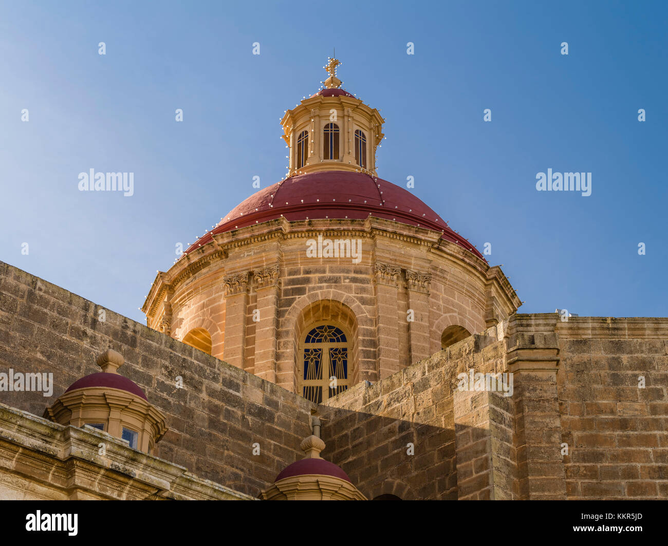 Parish church in Mellieha on Malta Stock Photo