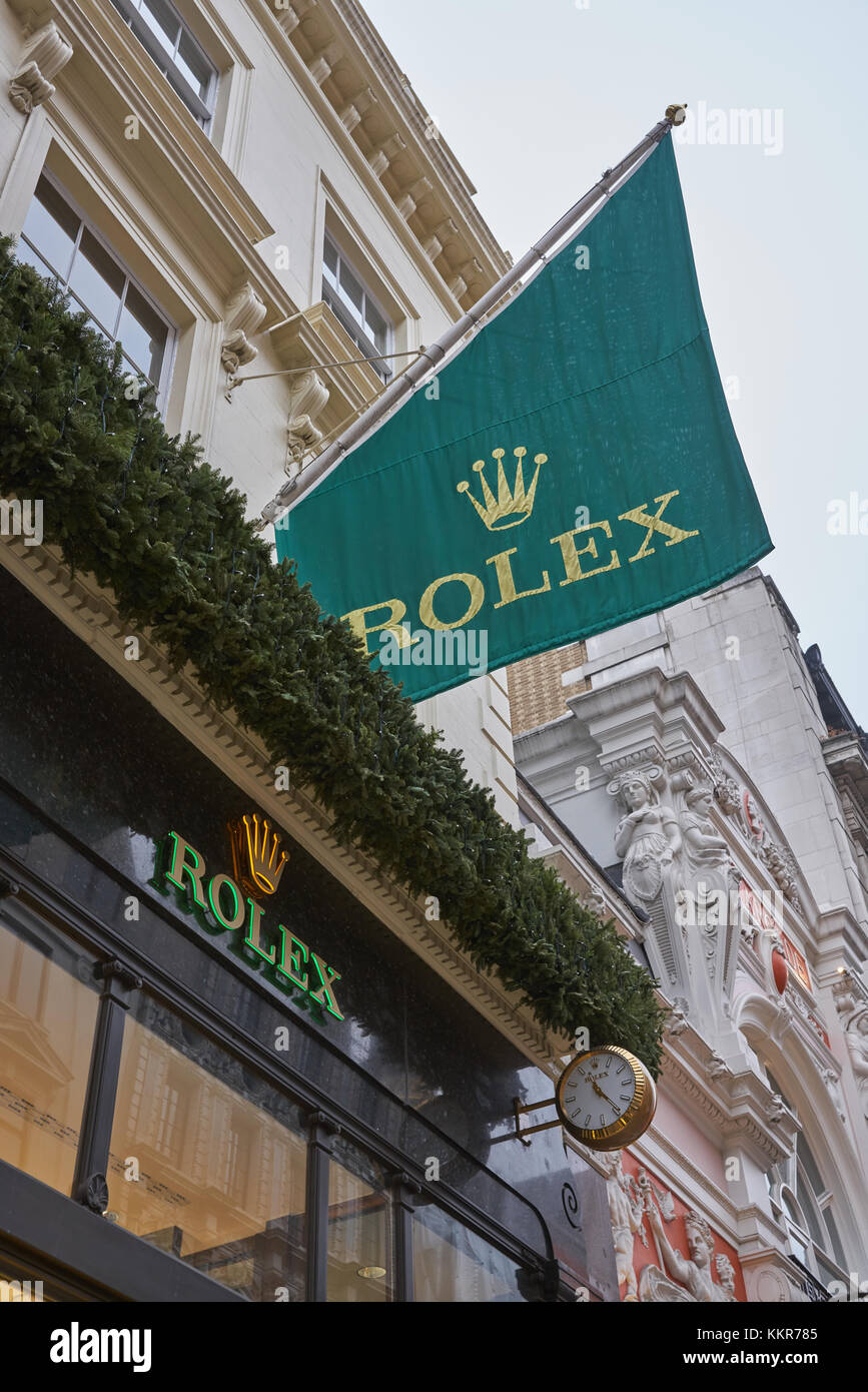 rolex shop street london Stock Photo - Alamy