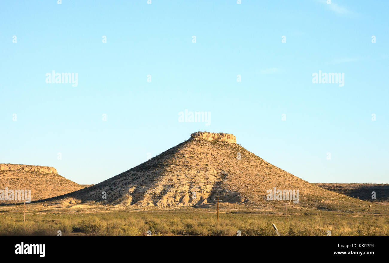 Sierra Blanca and Davis Mountains visible from the I10 highway headed