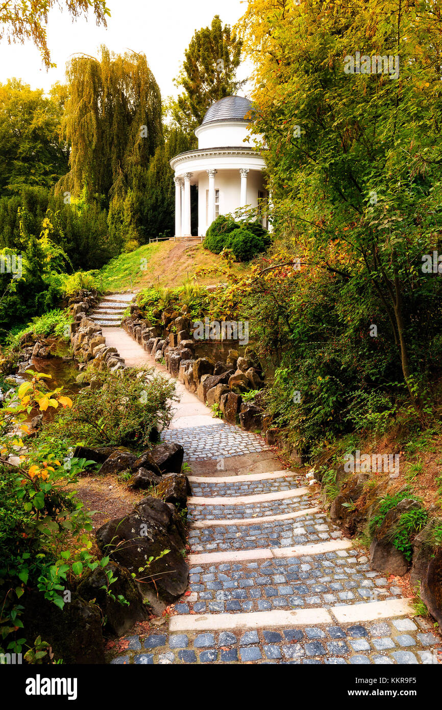 Bergpark Wilhelmshöhe is a unique landscape park in Kassel, Germany Stock Photo