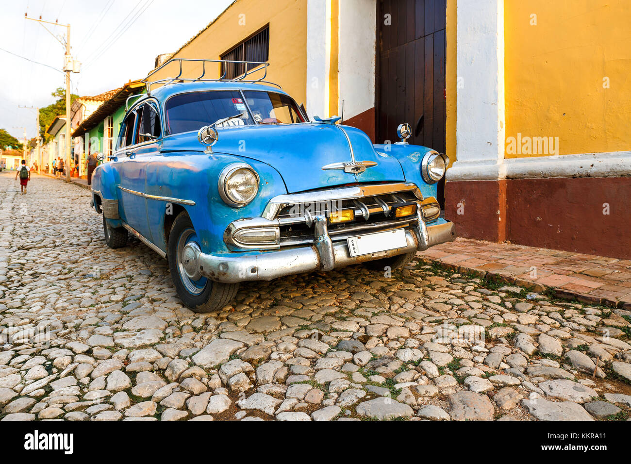 Oldtimer in the streets of Trinidad, Cuba Stock Photo