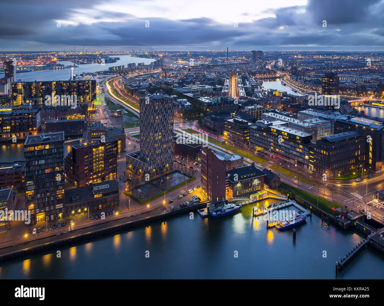 Rotterdam is a city in the Netherlands, located in South Holland. Stock Photo
