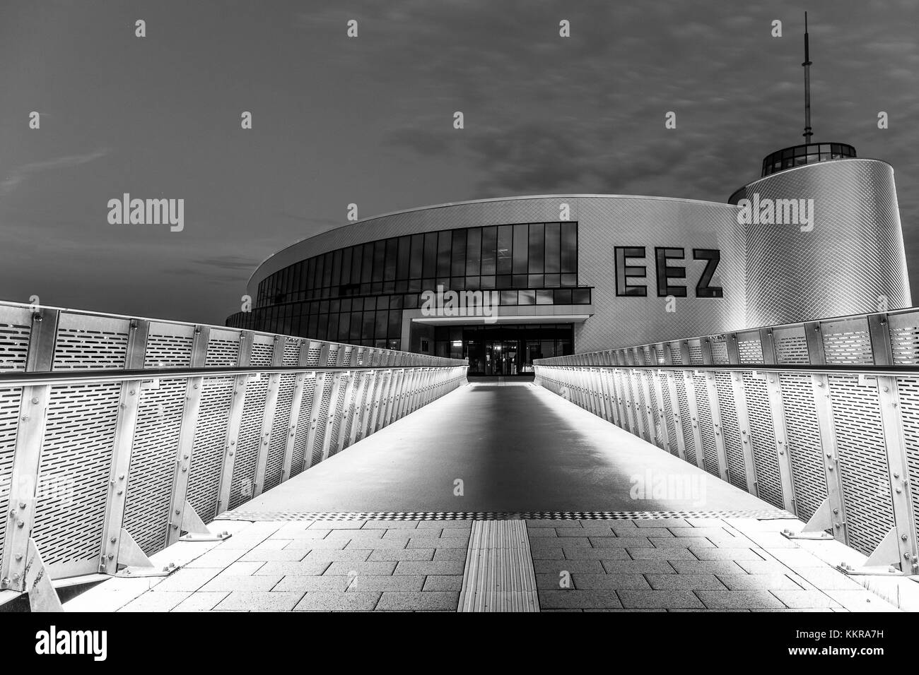 The Energie Erlebnis Zentrum Aurich is a modern centre about energy and it's usage. Stock Photo