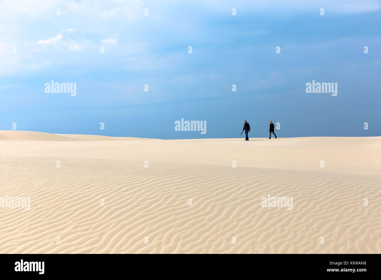 The wandering dune Rabjerg Mile Stock Photo