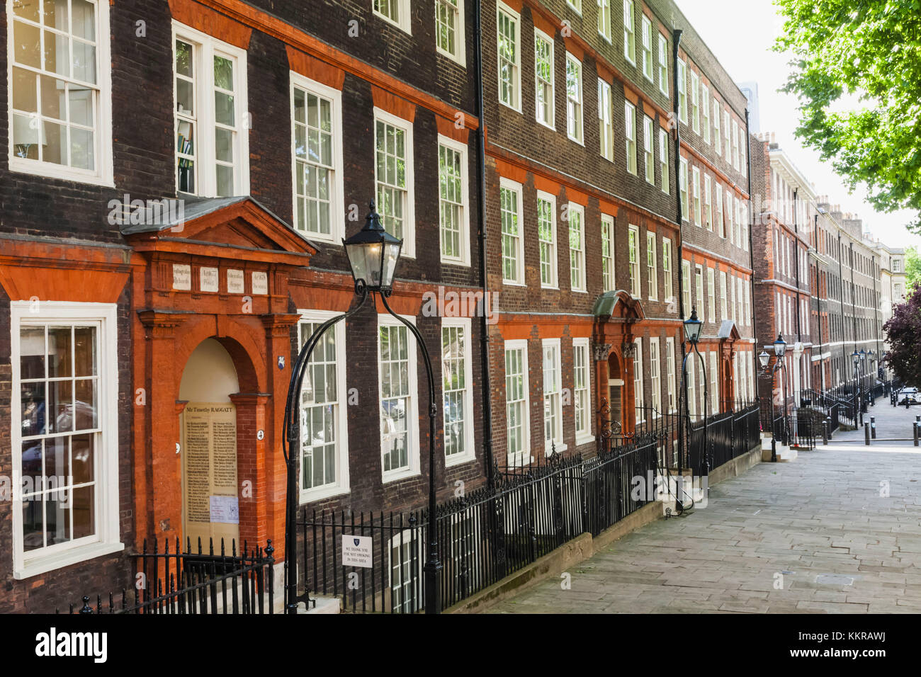 England, London, City of London, Inns of Court, Inner Temple, King's Bench Walk Stock Photo