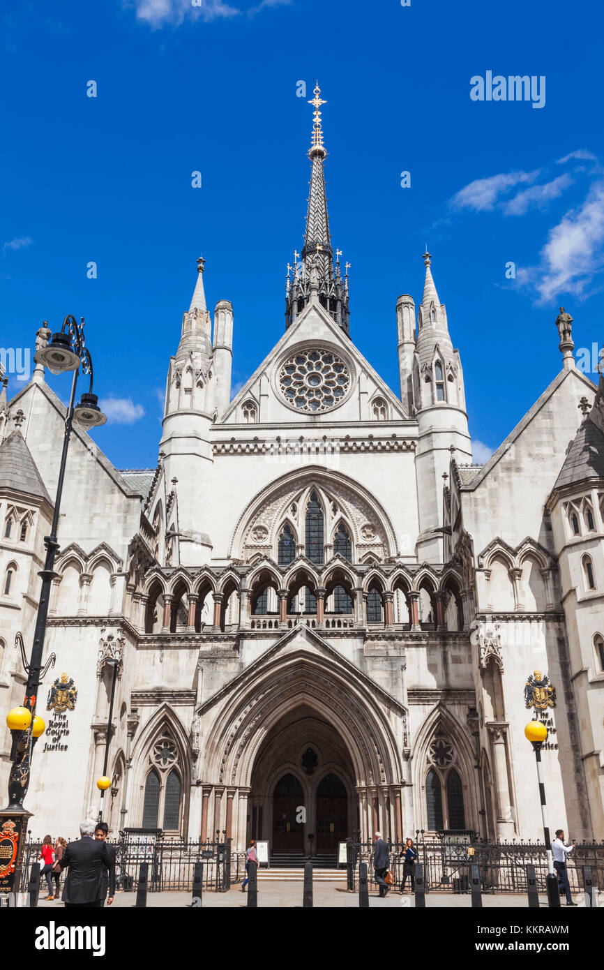 England, London, City of Westminster, The Strand, High Court of Justice Stock Photo