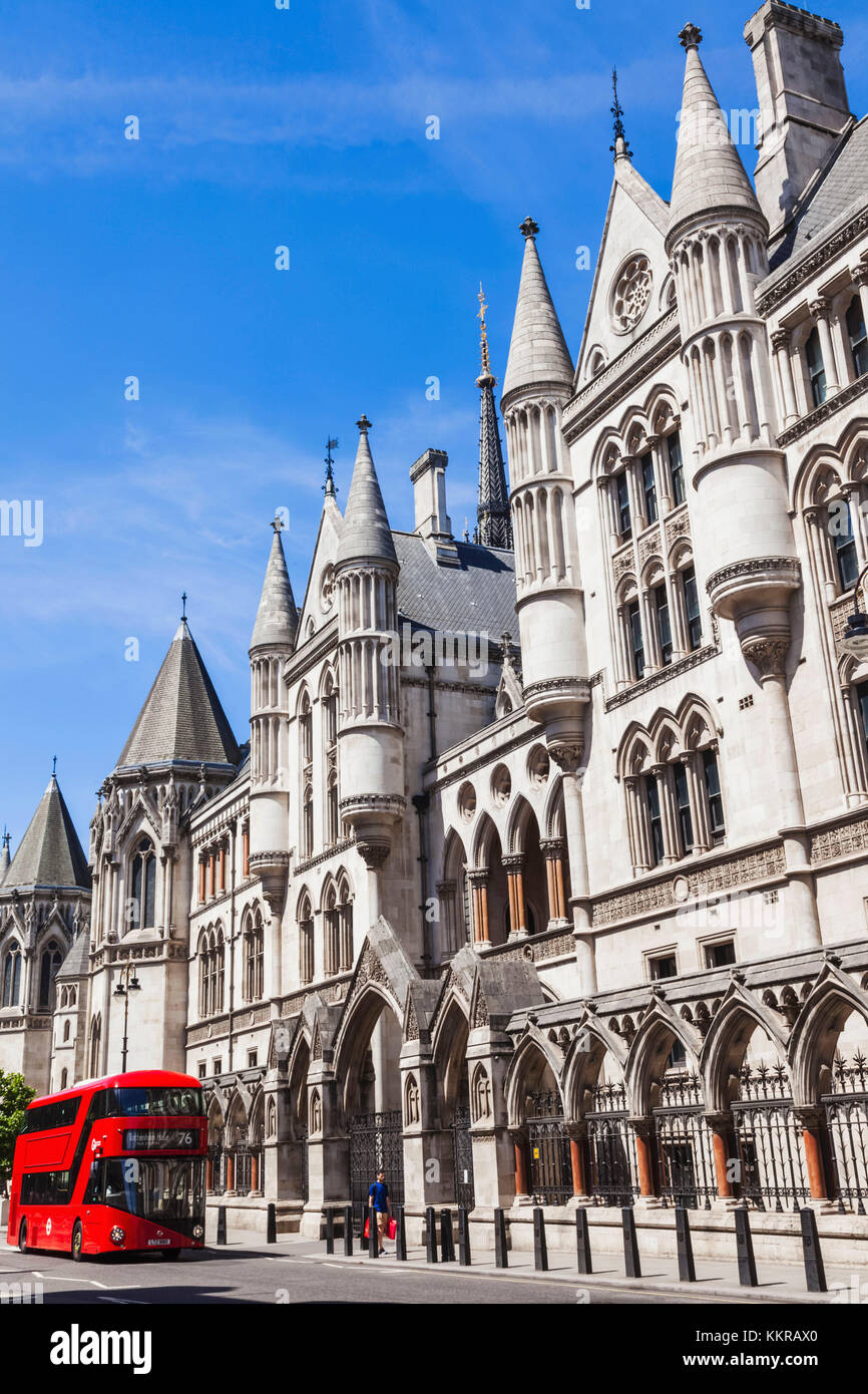 England, London, City of Westminster, The Strand, High Court of Justice Stock Photo