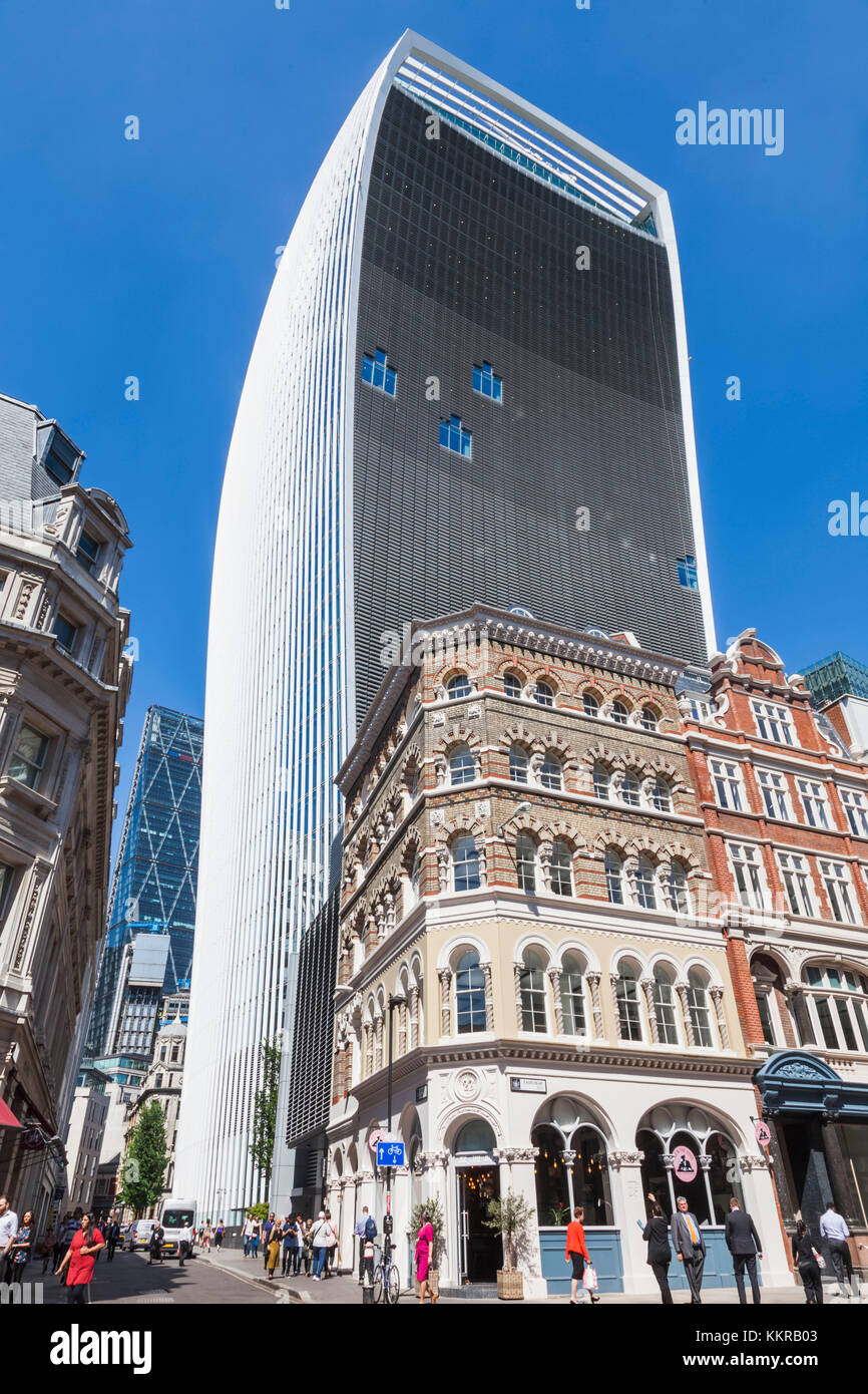 England, London, City of London, 20 Fenchurch Street Skyscraper aka The Walkie Talkie Building Stock Photo