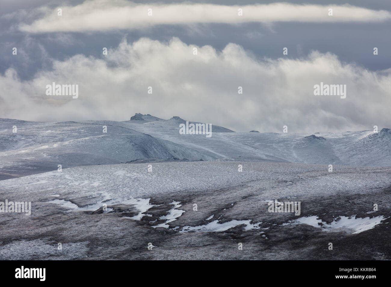 Landscape of scotland mountain range in highlands Stock Photo