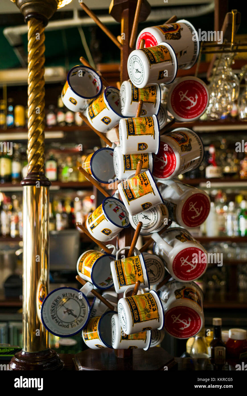 British Virgin Islands, Tortola, Road Town, Pussers Rum Store and Bar