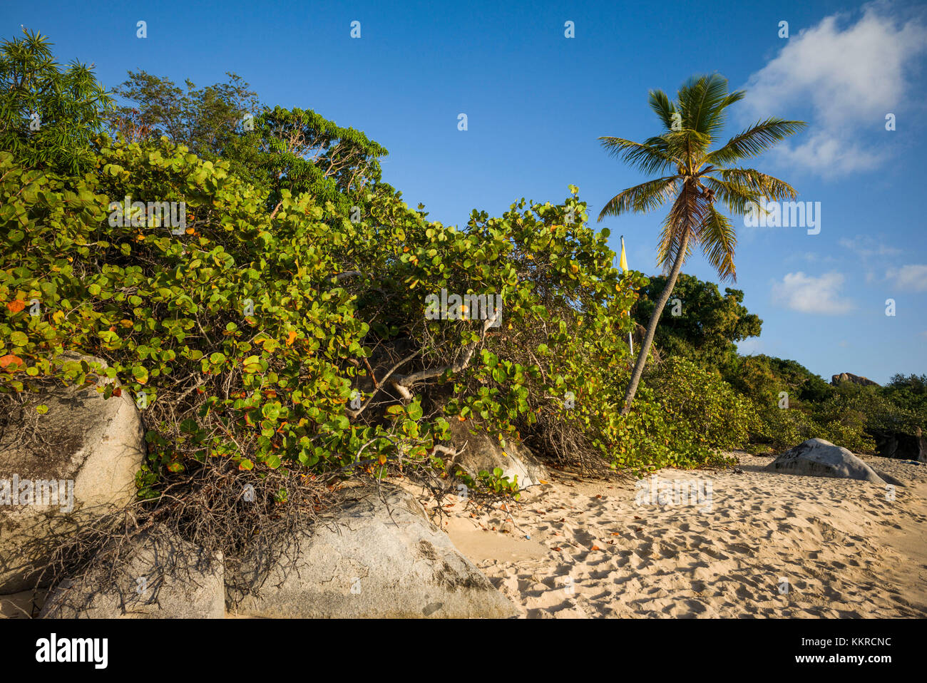 British Virgin Islands, Virgin Gorda, The Baths, beach view Stock Photo
