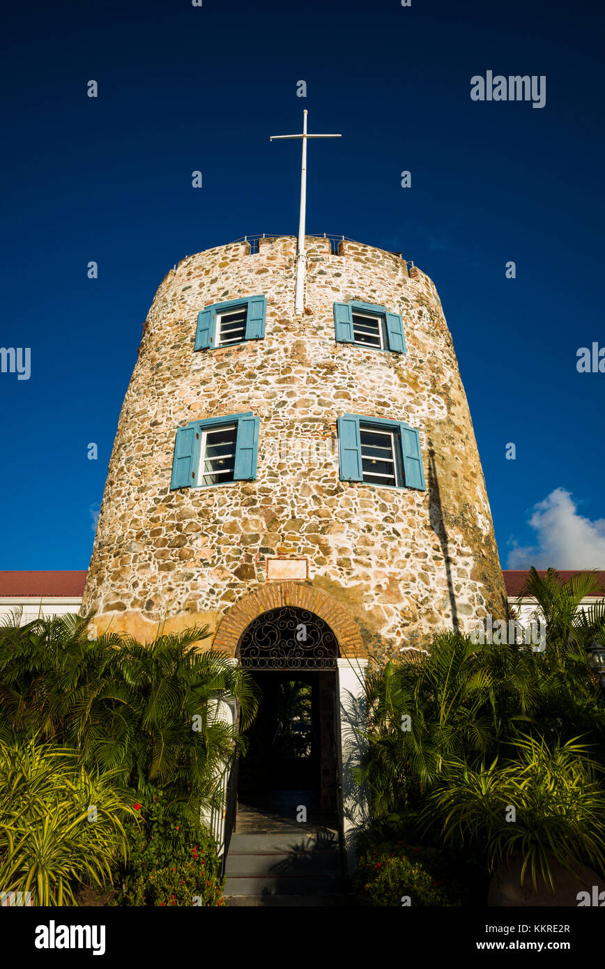 U.S. Virgin Islands, St. Thomas, Charlotte Amalie, Bluebeards Castle, exterior Stock Photo