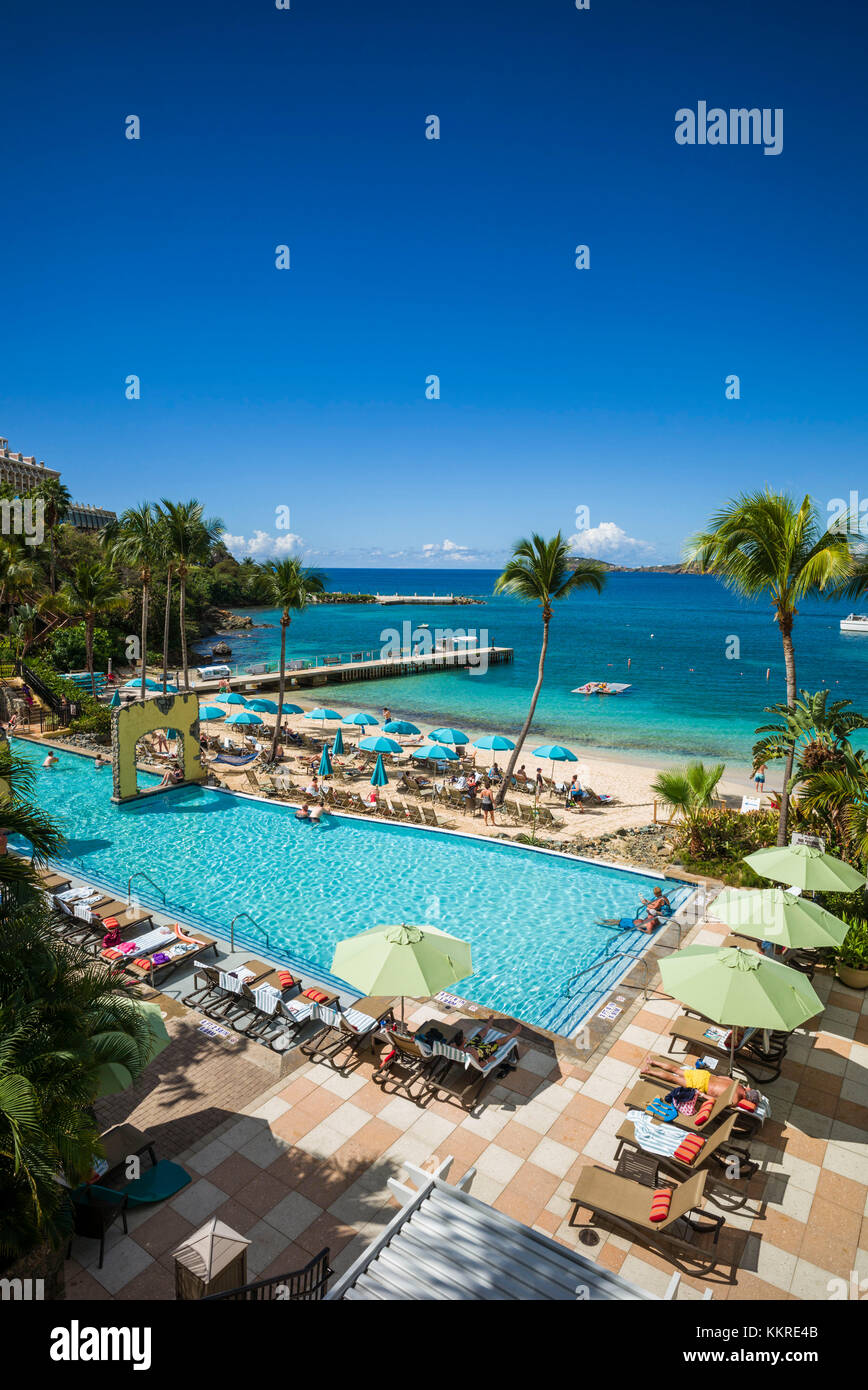 U.S. Virgin Islands, St. Thomas, Frenchmans Cove, Marriot Frenchmans Reef Resort Stock Photo Alamy