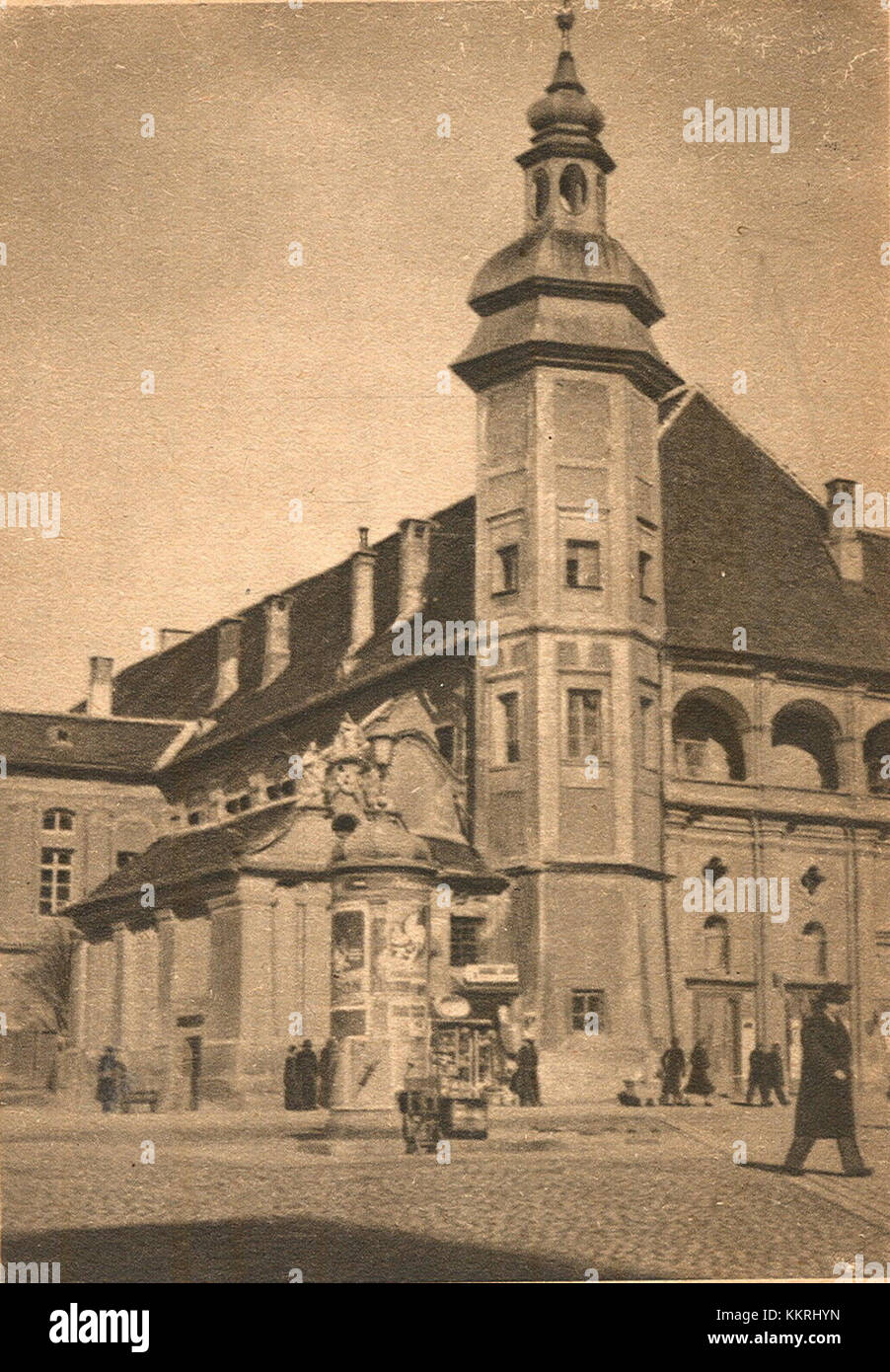 Postcard of Maribor Castle 1944 Stock Photo - Alamy