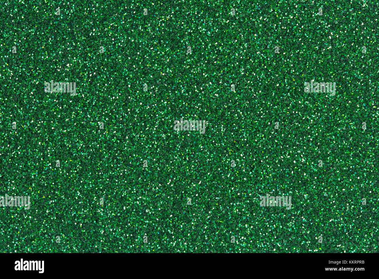 Emerald green glitter texture or background. Stock Photo