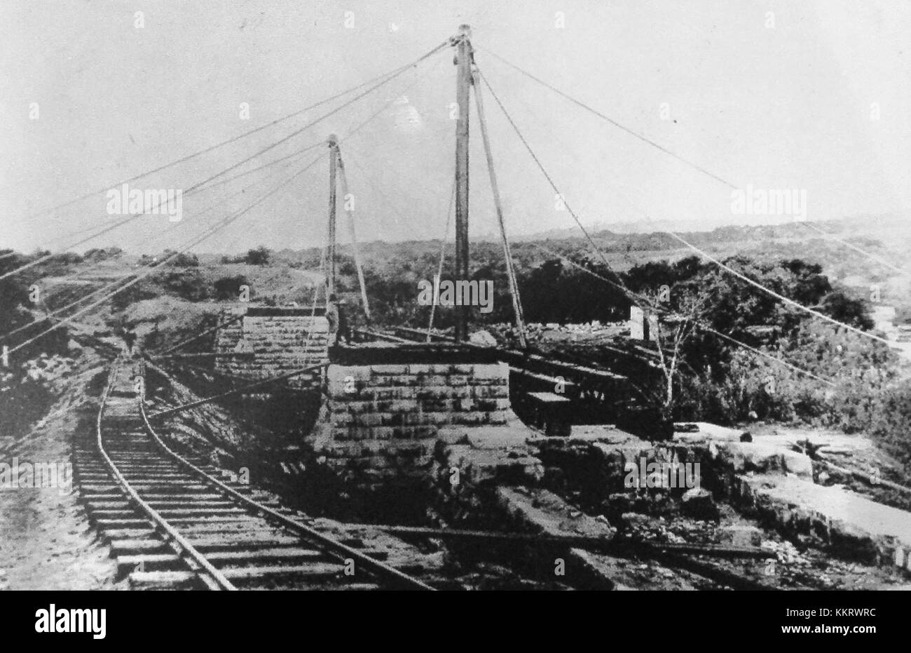 Construction of Umbilo River Bridge Stock Photo Alamy