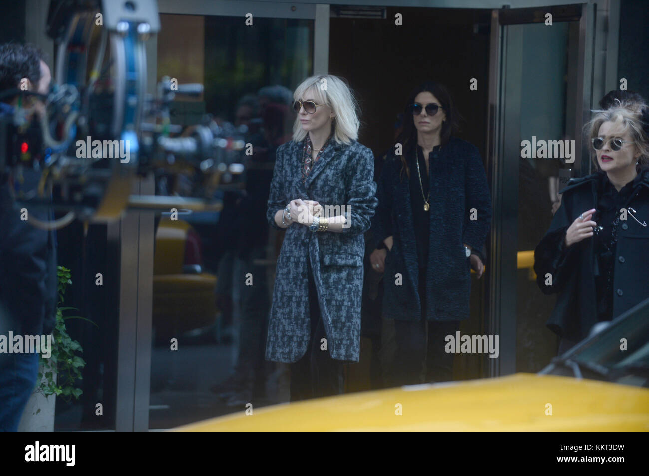 NEW YORK - OCTOBER 26, 2016: Sandra Bullock, Cate Blanchett, and Helena