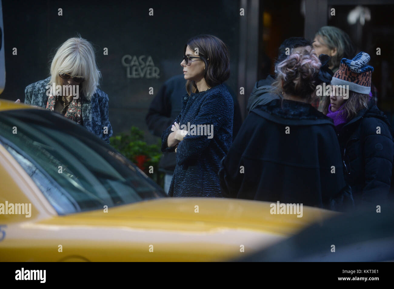NEW YORK - OCTOBER 26, 2016: Sandra Bullock, Cate Blanchett, and Helena