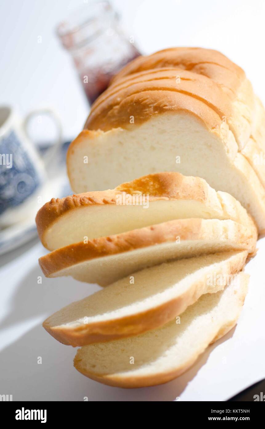 Crusty White Bread Stock Photo Alamy