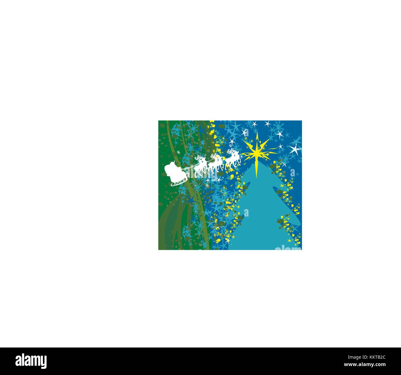 Abstract card with Santa Stock Vector Image & Art - Alamy