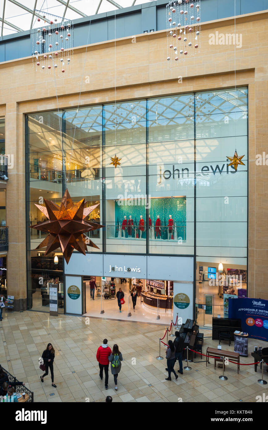 John Lewis department store at Christmas, at Grand Arcade shopping