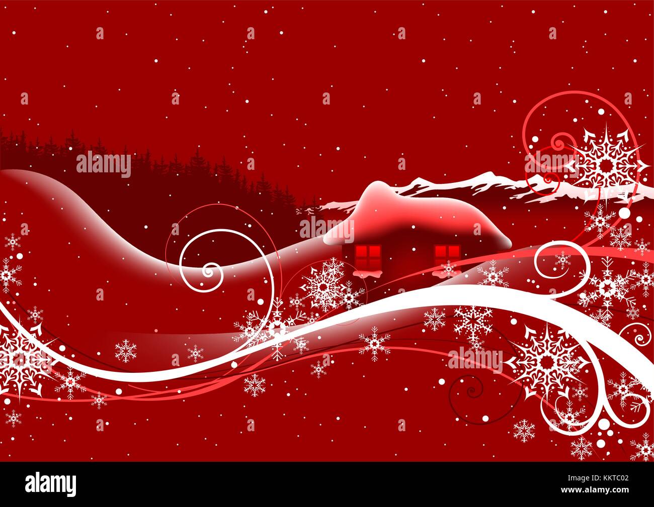 Red Abstract Christmas Background Stock Vector Image & Art - Alamy