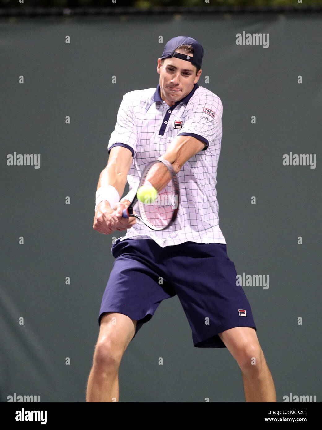 KEY BISCAYNE, FL - MARCH 25: John Isner on day 6 of the Miami Open at ...