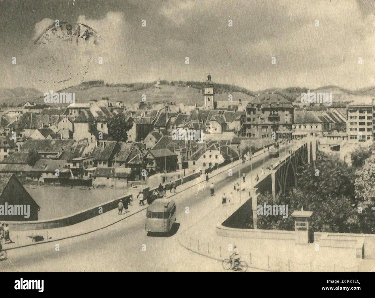 Postcard of Maribor 1955 Stock Photo - Alamy