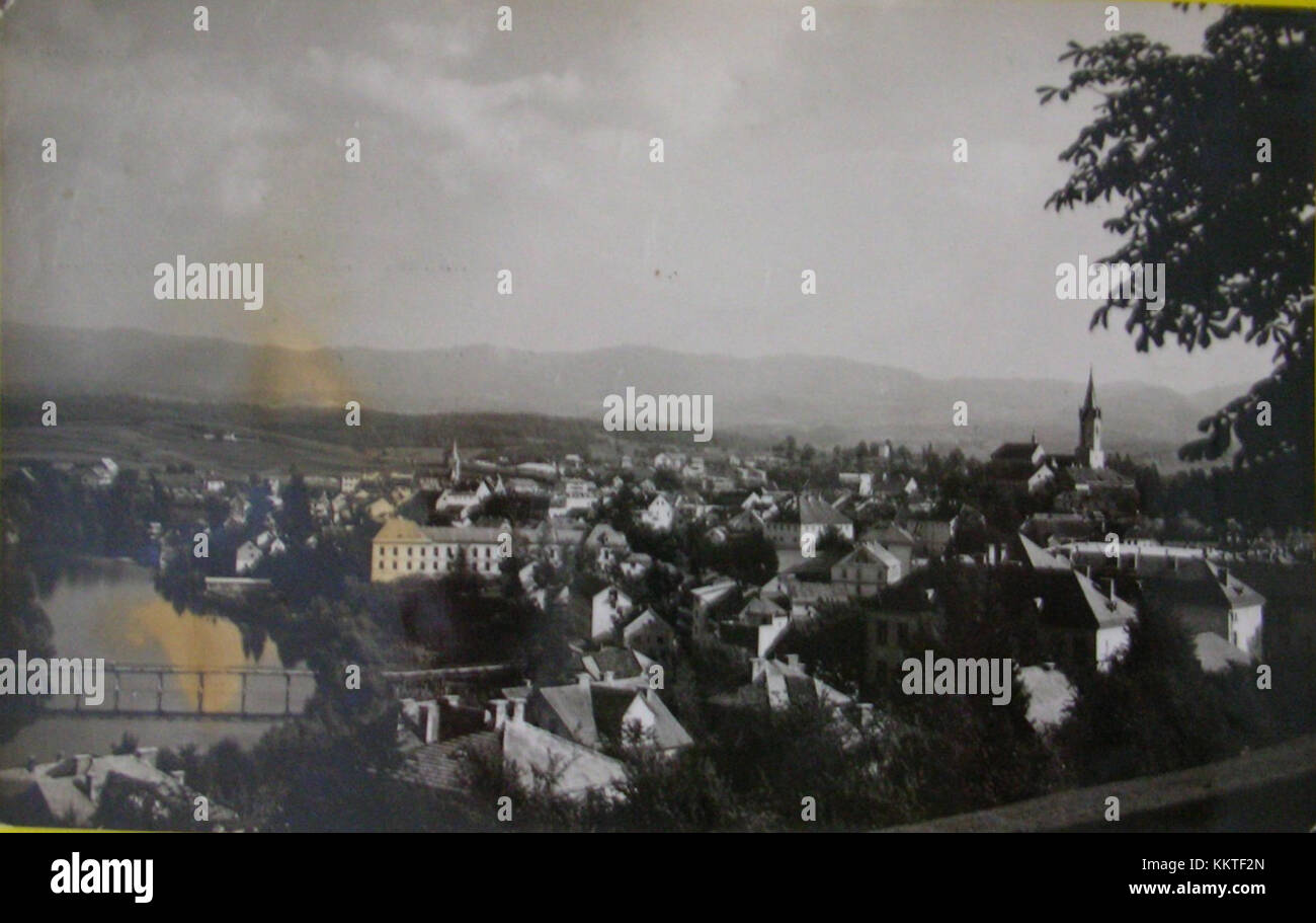 Carte Postale Ancienne – Novo Mesto, Slovénie – Vue Panoramique (occasion)