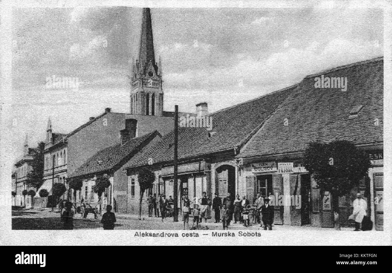 Postcard of Murska Sobota 1931 (3 Stock Photo Alamy