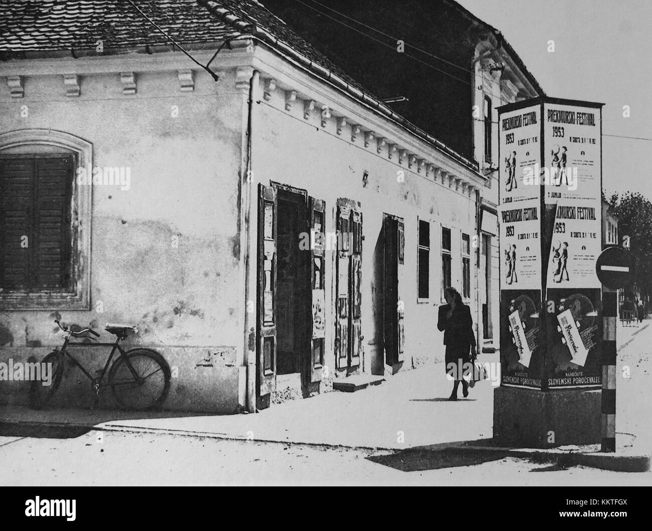 Postcard of Murska Sobota 1953 Stock Photo Alamy