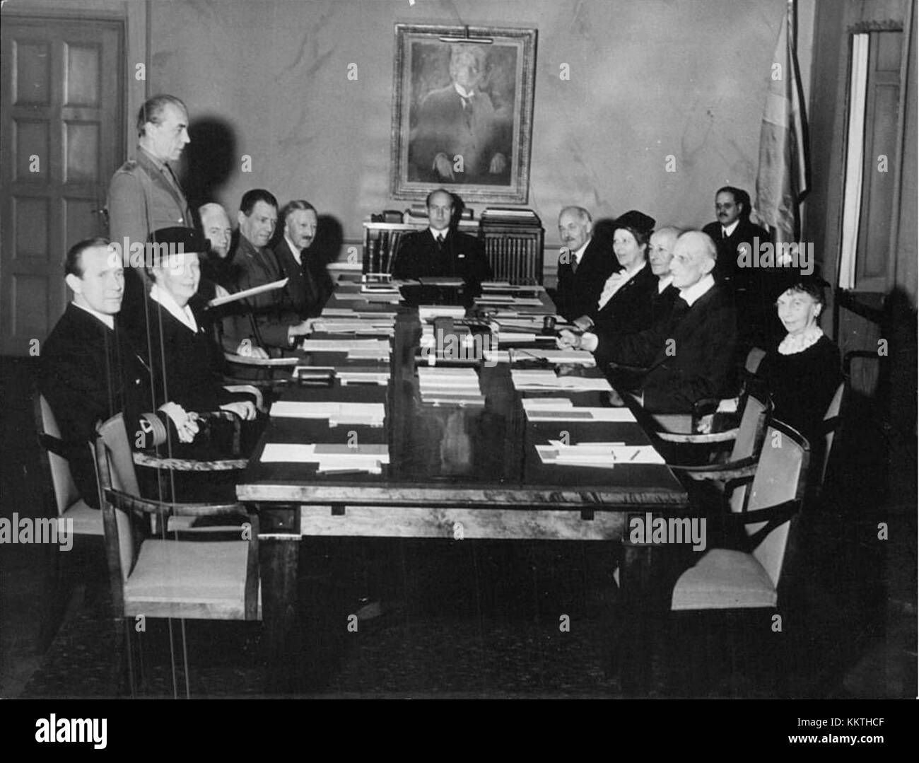 A meeting in Red Cross with Count Folke Bernadotte s 391765718158 Stock Photo