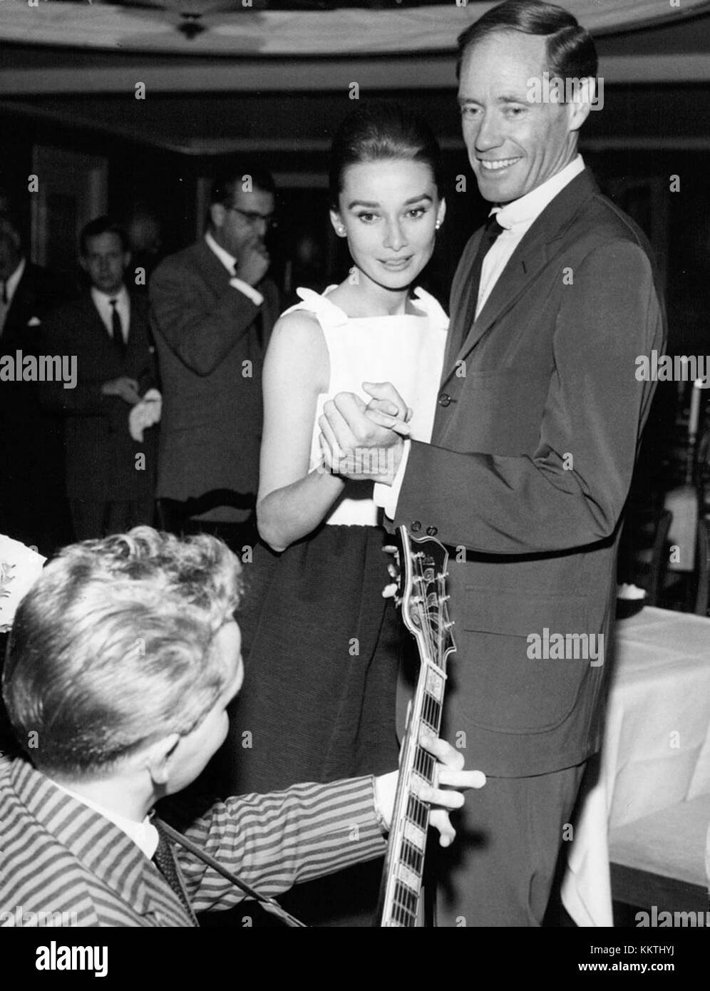 Audrey Hepburn with Mel Ferrer during ...