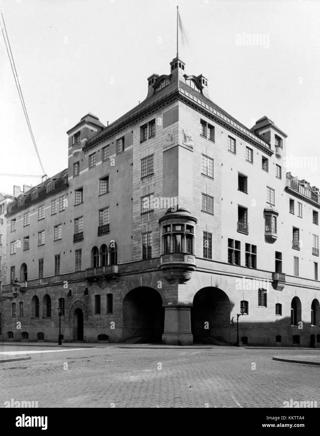 Grand Hotel Royal 1909 entrance Stock Photo