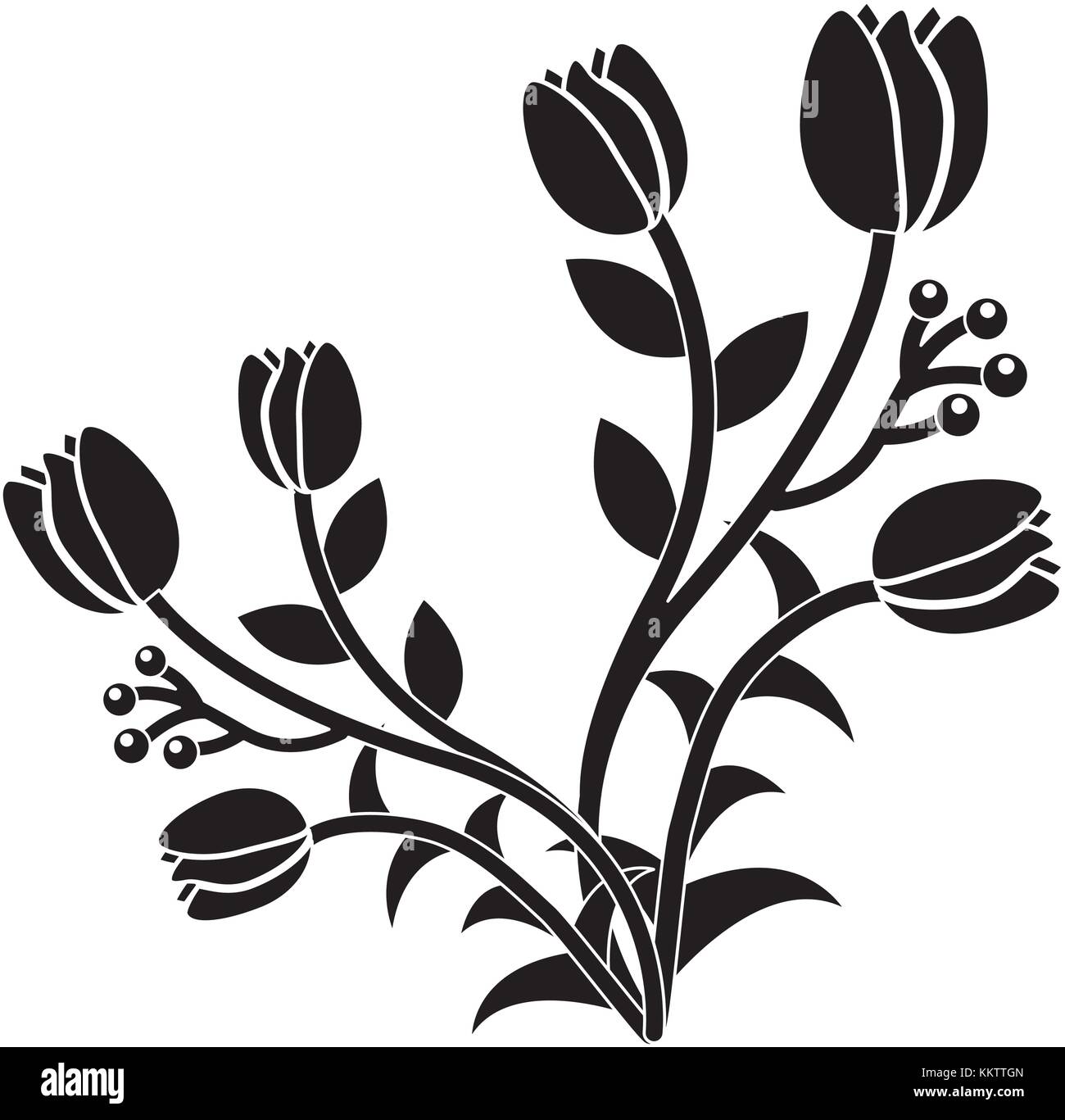tulip flower icon image Stock Vector Image & Art - Alamy