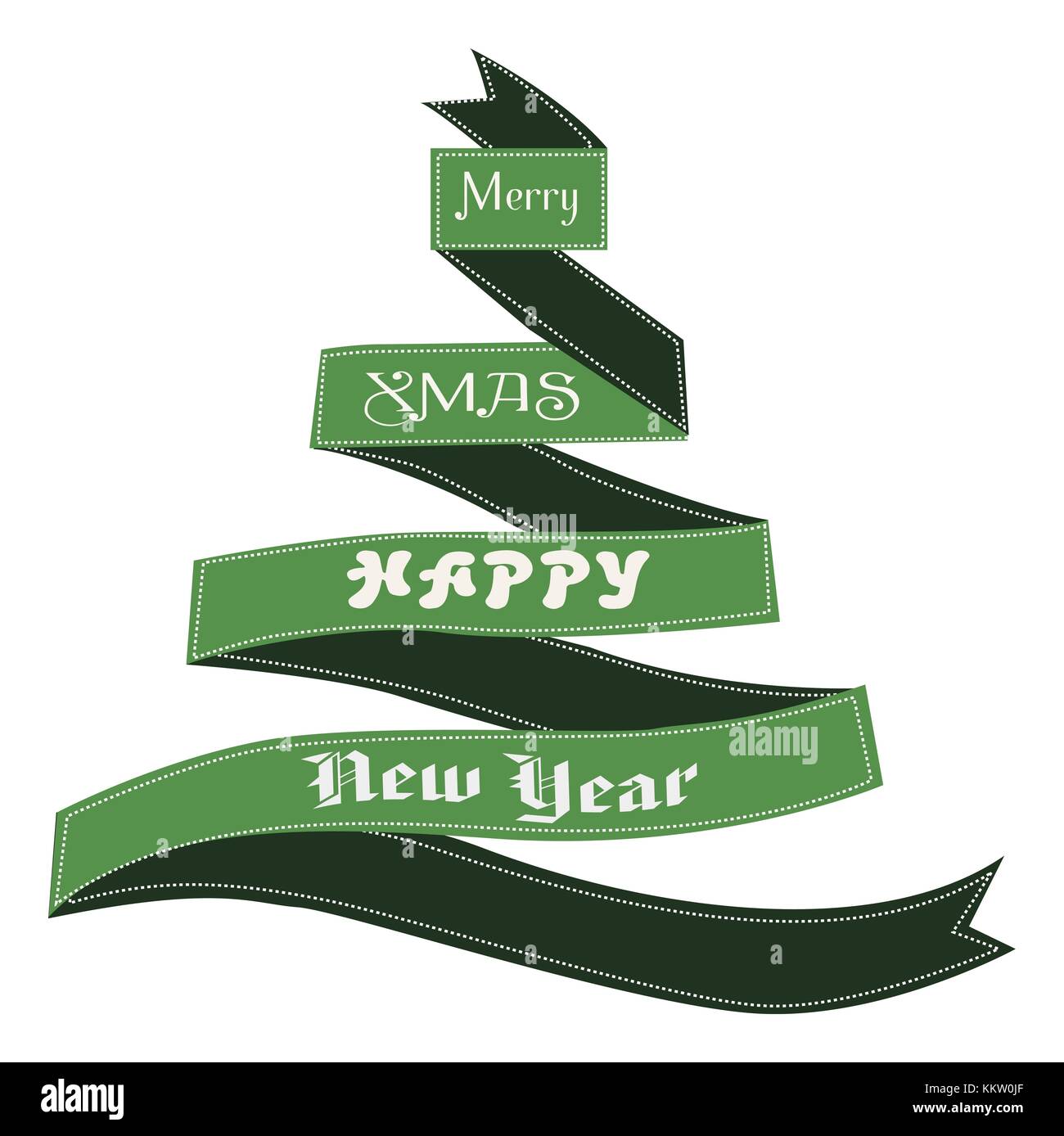 Merry Christmas Happy new year card Stock Photo - Alamy