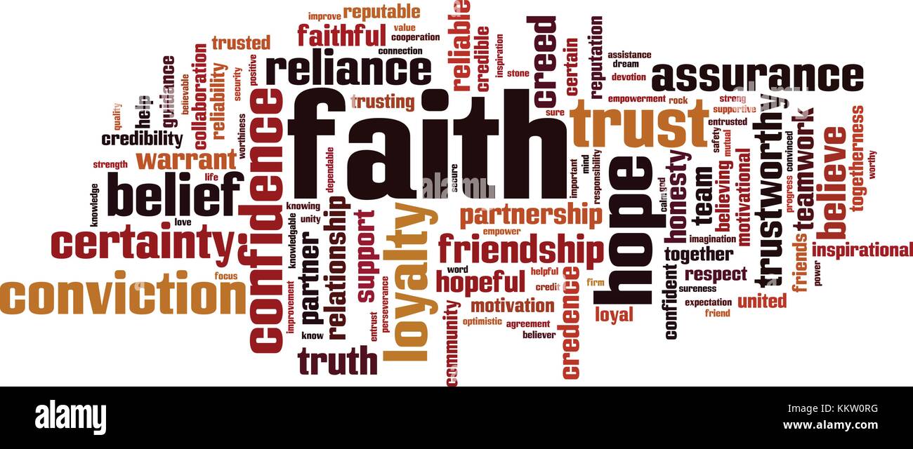 Faith word cloud concept. Vector illustration Stock Vector Image & Art
