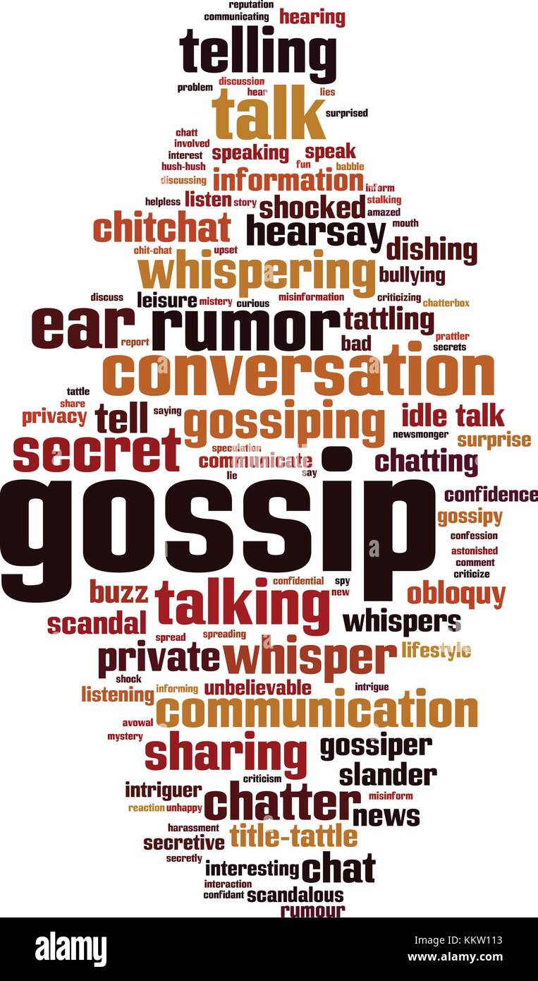 Gossip word cloud concept. Vector illustration Stock Vector Image & Art