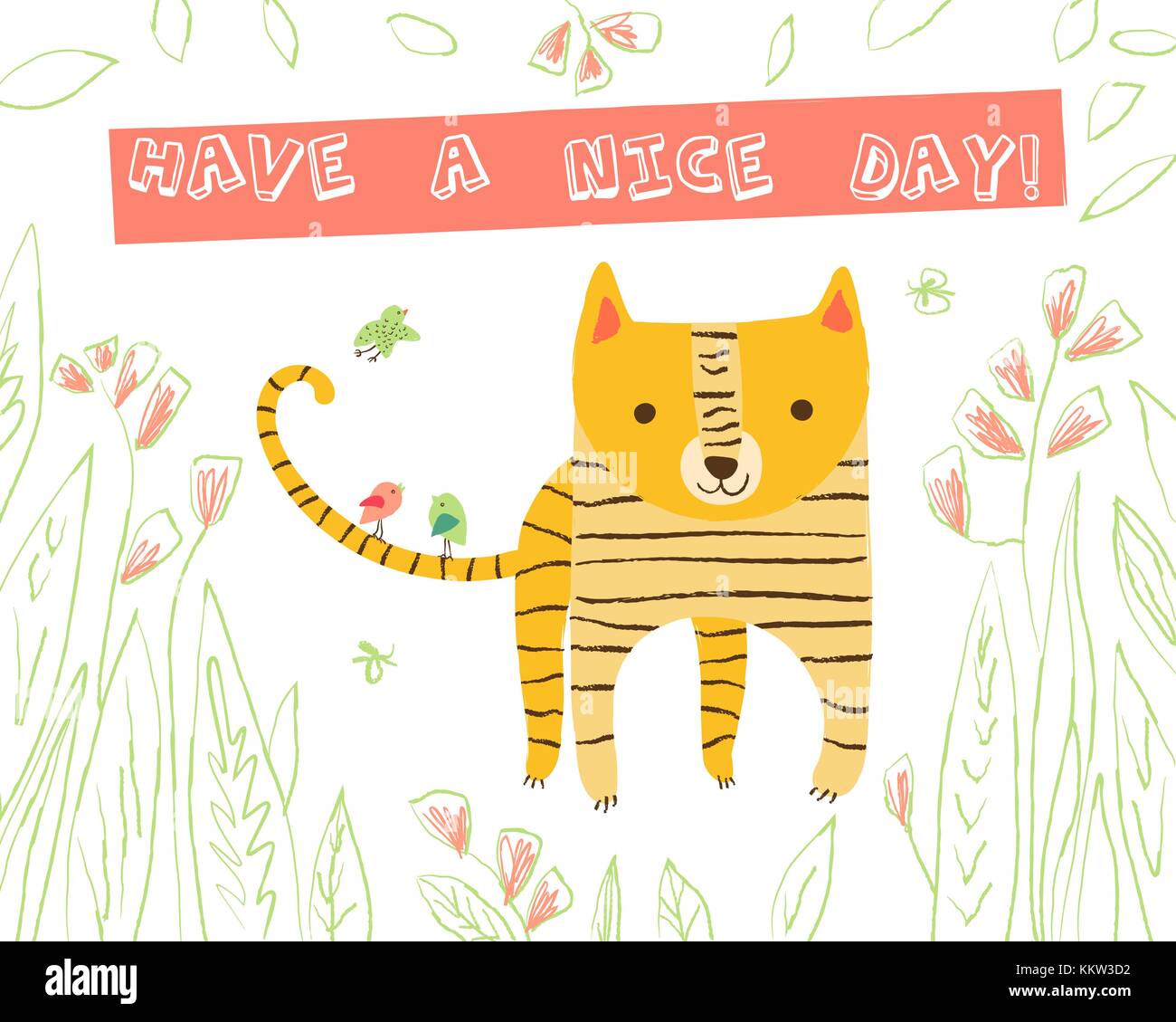 Animal greeting card Stock Vector Image & Art Alamy