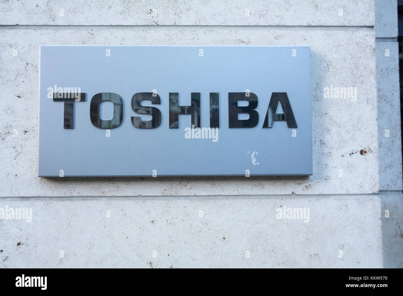Toshiba offices on St Andrews Hill, London, EC4, UK Stock Photo